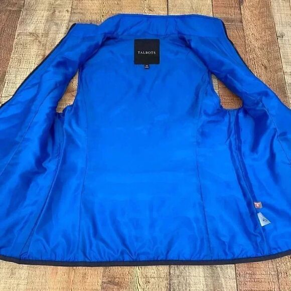 Talbots Primaloft Quilted Puffer Blue Vest w/ Pockets Women’s Sz XS - Picture 5 of 8